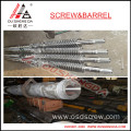 conical twin screw and barrel for extruder machine WPC WPS